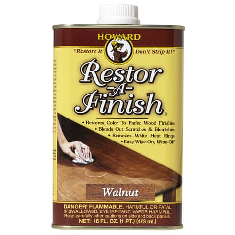 Howard Restor-A-Finish Semi-Transparent Walnut Oil-Based Wood Restorer 1 pt  - Ace Hardware